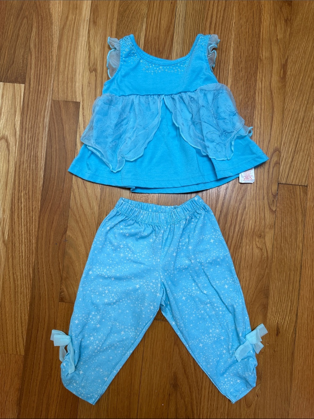 Disney Light Blue Two-Piece Pajama Set with Star Accents 2T